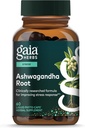 Gaia Herbs Ashwagandha Root - Stress Relief & Sleep Support Supplement - Supports Balanced Energy Levels & Positive Outlook* - 60 Vegan Liquid Phyto Capsules (30-Day Supply)