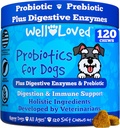 Probiotika til hunde, Hundeprobiotika, Made in USA, Vet Udviklet for Gut Health, Gær Balance, Itchy Skin, Diarré & Gas Relief, Tygge med Prebiotic & fordøjelsesenzymer, fordøjelsesstøtte