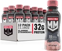 Muscle Milk Pro Advanced Nutrition Protein Shake, Slammin' Strawberry, 11.16 Fl Oz (Pack of 12), 32g Protein, 1g Sugar, 16 Vitamins & Minerals, 5g Fiber