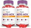 Justified Laboratories (2 Pack Rapid Ripped Keto ACV Gummies Advanced Formula 1000MG Rapidripped Formulated with Pomegranate Beet Juice Powder B12 Vegan Non GMO 120 Gummys