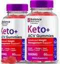 (2 Pack) Balance Blend Keto ACV Gummies, Premium Weight Loss Blend Complex, Keto + Apple Cider Vincipes, All Natural ACV Keto Formel, Official BalanceBlend Keto Plus ACV Gomitas anmeldelse (120 Gummies)