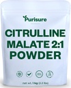Fritid L Citrullin Malat 2: 1 Pulver, 1 kg, Supplement og Nitrat for styrke ydeevne og energi, Præ- workout L Arginin L Citrullin Supplement Pulver, 334 Servering