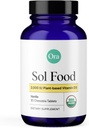Ora Organic Vitamin D3 2000IE - Vegansk D-vitamin Chewables fra Lichen for ben sundhed, immunforsvar, & Mood; 124; Maksimal Absorption - 1 måned Tilgang, 30 Vegansk Chewable Vanilla tabletter
