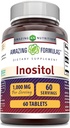 Amazing Formulas Inositol 1000mg Supplement Note 124; Tablets Note 124; Non- GMO Note 124; Gluten- Free