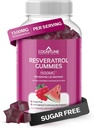 CogniTune Resveratrol Gummies - Sugar Free 1500mg Antioxidant Supplement til hjerte, hjerne og immunforsvar - Kraftfuld Anti- Aging Trans Resveratrol Chews for Longevity & Wellness