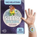 AVEELA Sleep Patches for børn med Melatonin Mest124; Natural Sleeping Aid Mest124; Rolig og slap Patch til søvn Bedre Mest124; Toxin- Free Sleeping Device for Support Quality Sleep and Reducere Træthed Mest124; Baby Sleep Aid