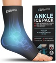 Ankle Ice Pack Wrap til hævelse, Genanvendelige Foot Ice Pack Wrap - Cold Compression Therapy for Pain Relief, Plantar Fasciitis, Sprained Ankler, Achilles Tendonitis Relief