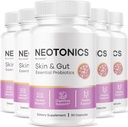 (5 Pack) Neotonics Capsules - Official Neotonics Skin & Gut Essential Probiotika, Advanced Formel Neotonics Skin and Gut Organic, All Natural Supplement Neotonics Review, 150 Kapsler til 5 Måneder