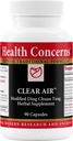 Health Concerns Clear Air - Lung Health & Respiratory Support Supplement - Marshmallow, Apricot, Bitter Orange, Garlic, Skullcap & More - Increases Oxygen Capacity & Reduces Mucus - 90 Capsules