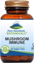 Pure Mountain Botanicals Mushroom immun - 90 Kosher kapsler med 14 kraftfulde Mycelium herunder Certified Organic Maitake - Reishi - Tyrkiet Tail - Chaga - Cordyceps - Shiitake - Lions Mane