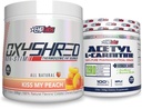 EHP Labs Non- Stim + Acetyl Bundle - OxyShred Thermogen Pre Workout Powder & Shredding Supplement - Acetyl L- Carnitin - Understøtter naturlig energiproduktion, aids Metabolisme, og sund hjerne funktion
