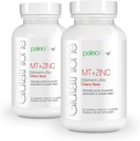 PaleoLife Premium Glutathione + Milk Thistle + Zink - 60 tyggetabletter, Cherry Flavor (2- Pack)