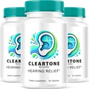 (3 Pack) Cleartone kapsler, Cleartone Øre piller, Cleart Tone piller til hørelse, Cleartone officielle kapsler Advanced Formel, Cleartone piller anmeldelser, Cleartone Tone for total Øre sundhed, 180, 3 måneder