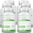 Godkendte Science MemorySyl - Memory Boosting Supplement - Forbedre fokus og koncentration - Beskyt mod kognitiv nedbrydning - med Lions Mane og BioPerine - 6 måneders levering - Vegan