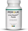 PERQUE Liva Guard Forte 120 Softgels - Herbal & Antioxidant Formel til leverfunktion & Detox - Understøtter metabolisk & cellulær sundhed - Non- GMO, Gluten- Free, Vegetar Formel - 120 Tæl