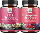 Bundle af avanceret PMS support supplement til kvinder og komplet urteovergangsalder supplement til kvinder - Multifordel overgangsalder Relief Hormone Balance