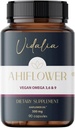 Ahiflower Oil Vegan Omega 3, 6 & 9. 90 Kapsler. Vidalia af Mix Superfoods. 45 Tjenester. Ekscelent bæredygtig kilde. Vegansk 100%. NO Fisk