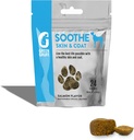 Green Gruff Soothe Dog Skin and Coat Supplement - Healthy Coat for Dogs, Dog Itching Skin Relief - Organic Dog Allergy Chews with Omega 3 - Made in USA - 24 Chews