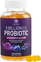 Probiotiske gummier 5 Millioner CFU - Daglig Probiotisk Gummy supplement til kvinder, Mænd & Teens - Naturlig fordøjelsessundhed, "God" Gut & Immunstøtte med 6 Pro Biotiske Strops - Orange Flavor - 120 Greve