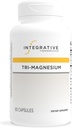 Integrative Therapeutics Tri-Magnesium - Supports Cellular Energy & Energy Metabolism* - Magnesium Supplement for Heart & Nerve Health Support* - Dairy-Free & Gluten-Free - 90 Capsules (90 Servings)