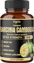 Premium Garcinia Cambogia kapsler med grøn te, Arjuna, hvidløg, gurkemeje, sort peber - Body Health & immunsupport Supplement - 1 Pack 150 Caps til 5 måneder