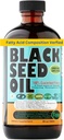 Black Seed Oil 8 Oz - Premium Nigella Sativa Cold- Pressed Turkish Black Cumin Oil - Høj styrke 3X Thymoquinone - Naturlig support - Super Food