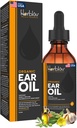 Organic Ear Oil for Ear Infektioner - Natural Eardrops for Infektion Prevention, Swimmers Ear & Wax Removal - Børn, Voksne, Baby, Hunde Earache Remedy - med Mullein, Hvidløg, Calendula, Made in USA