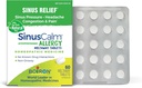 Boiron SinusCalm Allergi tabletter til lindring fra Sinus Tryk, Sinus Hovedpine, eller Sinus Congestion and Pain - 60 Greve