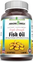 Amazing Omega Triple Strength Fish Oil (Omega-3, EPA / DHA) Supplementér 124; 1360 Mg Per Serving Buddy 124; 120 Softgels Buddy 124; Non- GMO Buddy 124; Gluten- Free Buddy 124; Lavet i USA
