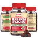 Berberine med Ceylon kanel gummier - sukkerfri, 98% Pure & 10x Absorption - 1200mg HCL Økologisk berberine supplement til vægthåndtering, Immunitet, Metabolisk og fordøjelsesmæssig sundhed (30 dage)