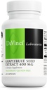 DAVINCI Labs Grapefrugt Seed Extract 400 mg - Understøtter GI & fordøjelsessygdomme Gut Health - Gluten Free, Vegetar - 60 kapsler (30- Day Supply)