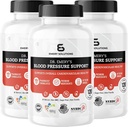 Dr. Emery 's Blood Pressure Support Supplement med Magnesium, Zink, Vitamin D3, & Kalium, Vegan- Godkendt, Sukkerfri, Formuleret af Clinical Pharmacist, 360 Kapsler, 90 dages forsyning