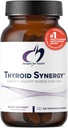 Design for sundhed Thyroid Synergy - Thyroid Support med jod, amerikansk Ginseng, Selen, Zink + Manganese - Vegan Thyroid Vitaminer, Gluten Free (120 kapsler)