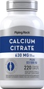 Piping Rock Calcium Citrat med D3- vitamin 124; 630 mg