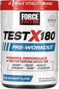 FORCE FACTOR Test X180 Pre-Workout Powder & Energy Supplement, Boost Focus & Endurance, Build Muscle & Strength, Nitric Oxide Supplement with Ashwagandaha & L-Citrulline, Blue Raspberry, 30 Servings