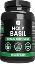 PURE ORIGINAL INGREDIENSER Holy Basilikum (365 kapsler) Ingen Magnesium eller ris Fyldere, Altid Pure, Lab Verified