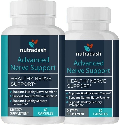 (2 Pack) Avanceret nervestøtte - Avanceret nervestøtte - Avanceret nervestøtteformel (120 kapsler - 2 måneders forsyning)