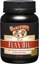 Barlean 's Omega 3 6 9 Flaxseed Oil Supplements, Cold- Pressed Flax Seed Supplement Softgels med 1650 mg ALA fedtsyrer, 100 Tæl