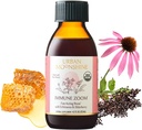Urban Moonshine Immune Zoom - Fast-Acting Immunity Boost - Organic Elderberry Syrup - Echinacea - Raw Honey - Certified Organic - Natural - 4.2 Fl Oz