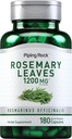 Piping Rock Rosemary Leaves 1200mg • 124; 180 Kapsler • 124; Herbal Plant Extract • 124; Non- GMO, Gluten Free Supplement