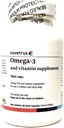 Omega-3 og Vitamin supplement Twist Caps til mellemstore & store hunde 60ct
