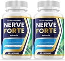 (2 Pack) Nerve Forte Pills, Nerve Forte Capsules Advanced Strength Formel for Total Wellness Support, Nerve Forte Anmeldelser, Nerveforte Maksimum Performance Vitamin Supplement Support (120 Kapsler)