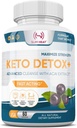 Detox rengøring for vægttab - Natural Gut & Intestinal Rensepiller - Proprietær Blend med Psyllium Husk - Keto Detox for kvinder & mænd - Non- GMO, NSF Certified, Made in USA - 60 Kapsler