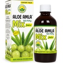 Basic Ayurveda Aloe Amla Mix Juice Shue 124; Blend of Aloe Vera & Amla Fruit Shue 124; First Press Virgin Juice Shue 124; Plant- Based Daily Drink Shue 124; Vegan & Non- GMO Shue 124; 16.23 Fl Oz (pakke med 2)