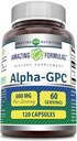 Amazing Formulas Alpha GPC Supplement Note 124; 600 Mg Per Serving