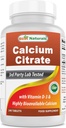 Best Naturals Calcium Citrate with Vitamin D-3 240 Tablets (240 Count (Pack of 1))