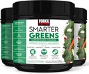 FORCE FACTOR Smarter Green Superfoods Powder, 3-Pack, Understøtter fordøjelse og Bloating, Immunitet, og energi, Grønne pulver med probiotika, fordøjelsesfremmende enzymer, antioxidanter, og fibre, 90 Servere