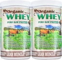 Organic Whey Protein Powder Grass- Fed Cold Process Grade- A Milk rBST Hormone- Free Chocolate Protein Powder Ingen Konserveringsmiddel Pure Whey Protein 42g Protein i bare 2 Scoops (1 Pund 2 Pack, Chokolade)