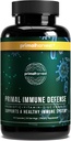 Primær høst Primær immunforsvar 10- in-1 immunforsvar Supplement: med 7 Millioner CFU Probiotika, zink, Vitamin C, B6, D3, K2 - Immunboostere til voksne 60 kapsler (1 pakke)